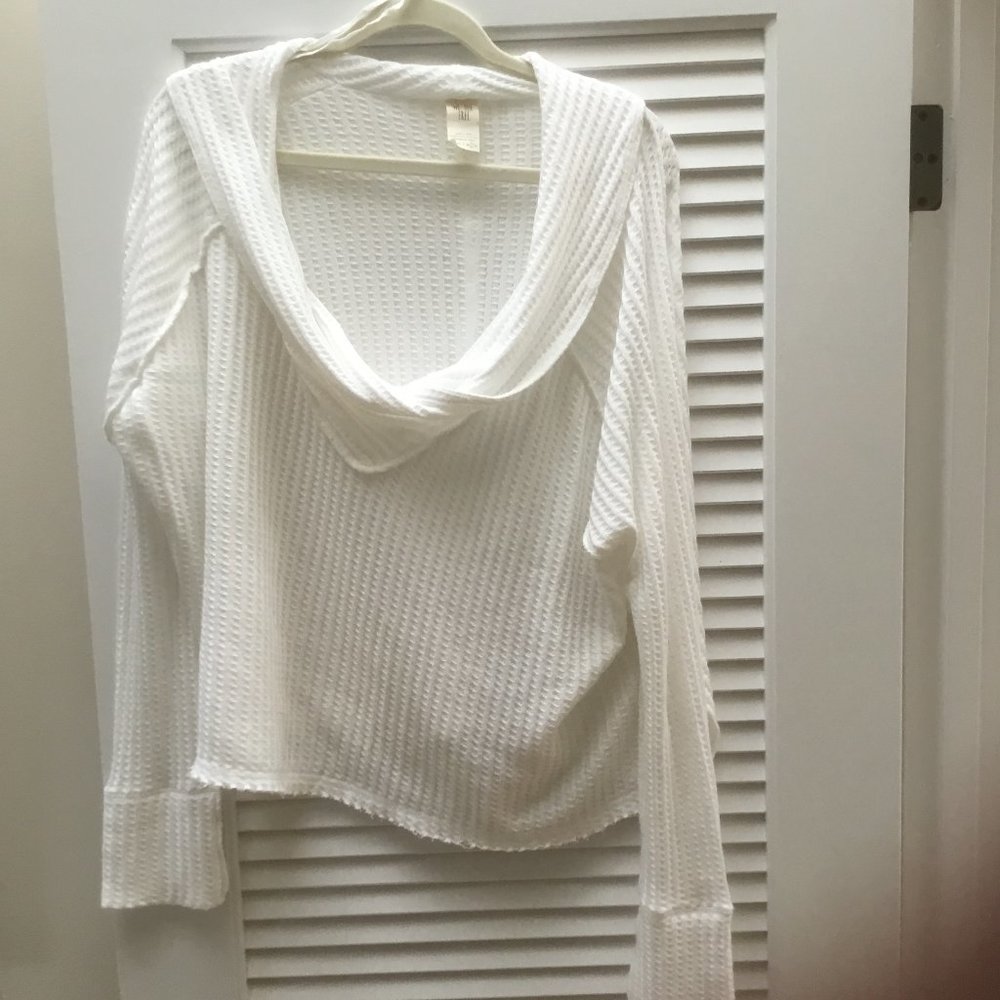 Free People Wildcat Ivory Long Sleeve Thermal